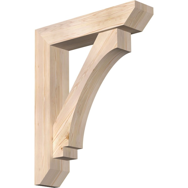 Ekena Millwork Imperial Slat Smooth Bracket w/ Offset Brace, Douglas Fir, 7 1/2"W x 34"D x 42"H BKT0806X34X42IMP06SDF - main